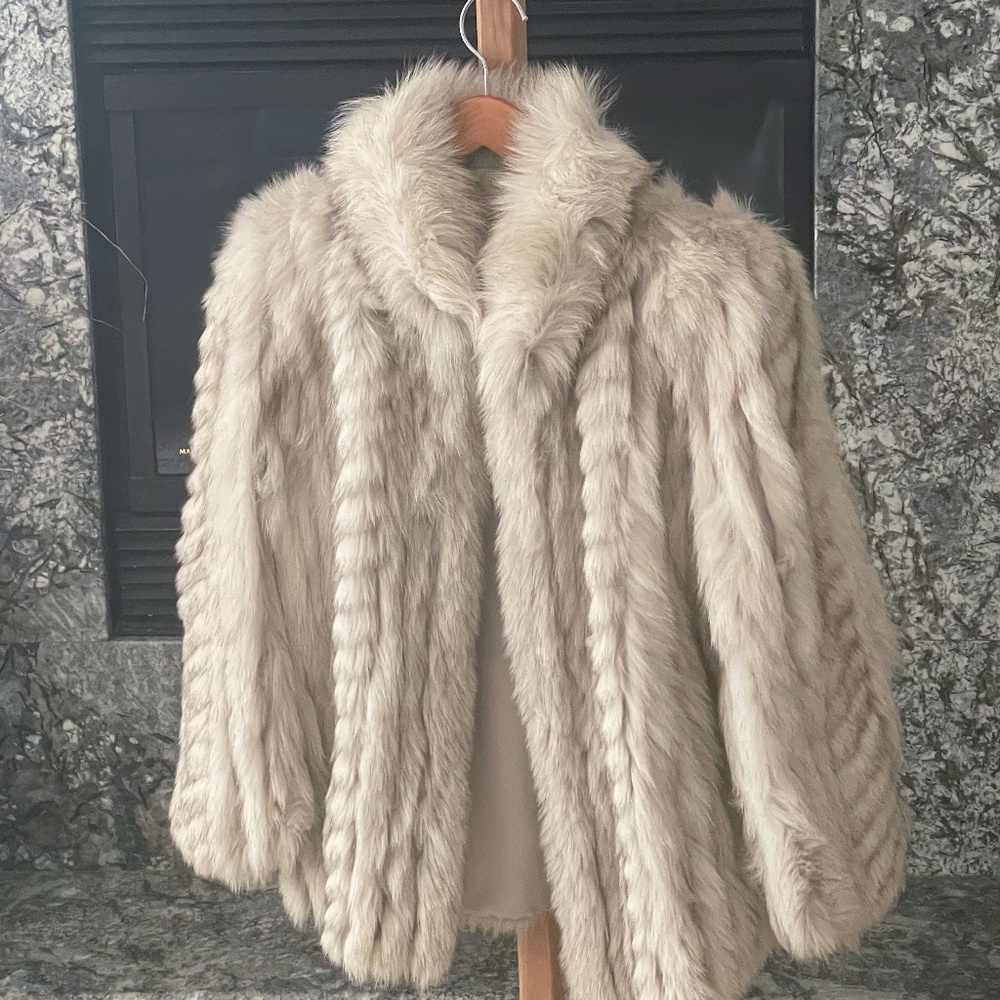 Natural Saga Blue Fox Jacket